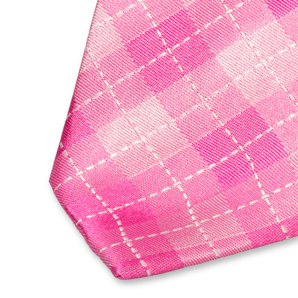 Karo Krawatte rosa (2)