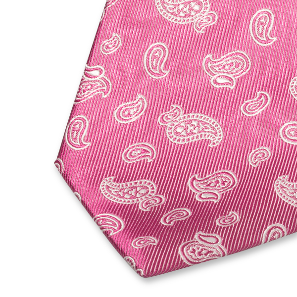Paisley Krawatte rosa (2)