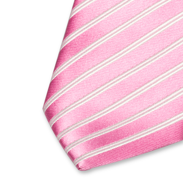 Rosa Streifenkrawatte (2)