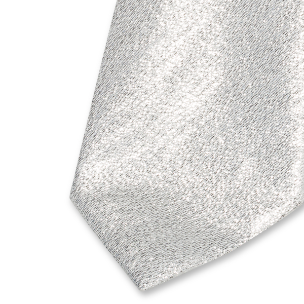 Silberne glitzer Krawatte (2)