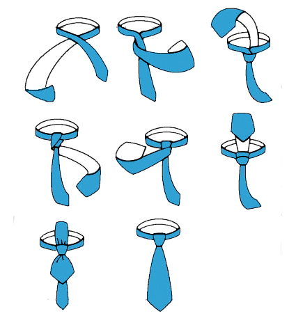 Krawattenknoten Manhattan Knoten