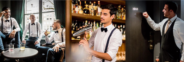 Krawatten fuer Mitarbeiter in der Gastronomie