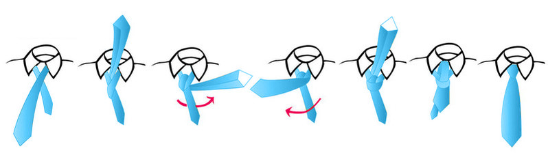 Krawattenknoten Doppelter Windsor