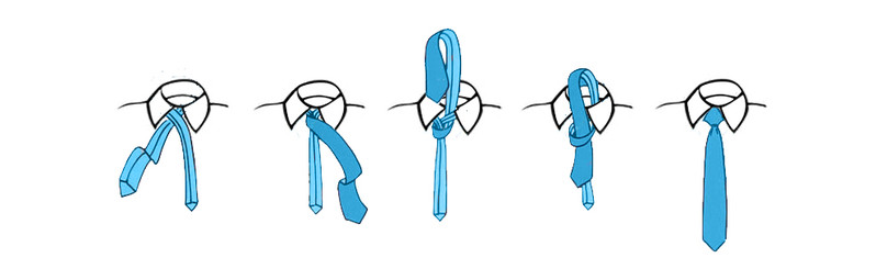 Krawattenknoten Oriental Knoten